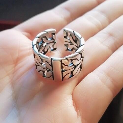 Charming Open Chains Ring for Women Vintage Boho Party Rings Gothic Punk Jewelry Gifts for Girls 2021