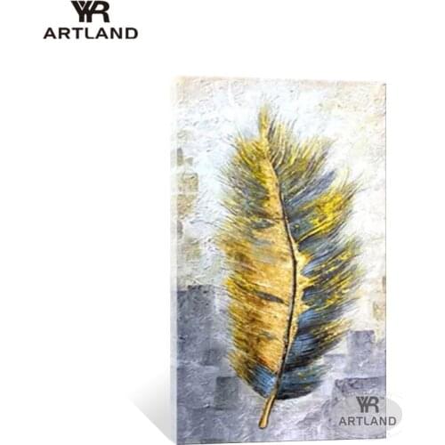 Original pictures for home design 100% Handmade abstract oil painting color feather paintins on the wall for living room bedroom