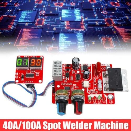 40A/100A Spot Welding Machine Control Board Welder AC 110V 220V to 9V Transformer Controller Board Timing Current Time Current