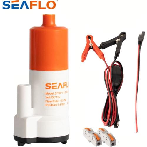 SEAFLO 12V Micro Submersible Pump Light Weight Portable Direct Current Water Pump For RV Marine