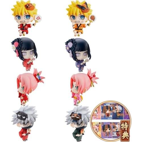 Pre-Sale Narutos Shippuden Cartoon Figures Collection Box Eggs Collectible Model Toys Q Version Figure Model Desktop Ornaments