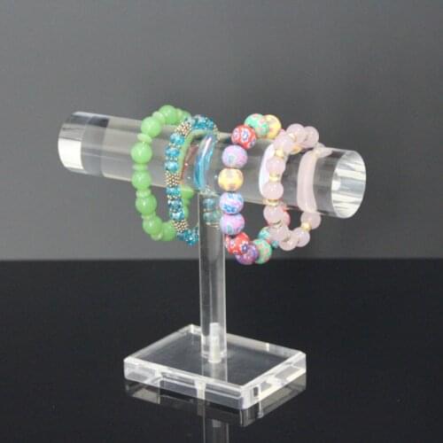 Clear Acrylic Plexiglass Watch Bracelet Jewelry Stand Display t Bar Jewelry Charm Showing