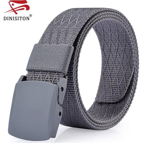 DINISITON Male Canvas Strap Army Tactical Belt High Quality Military Equipment Cinturones Hombre Nylon Belts For Mens CM13