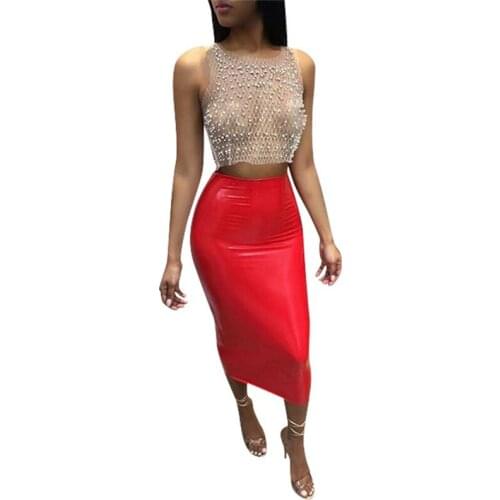 Mesh Sexy Summer Women Short Shirts 2018 Fashion Beading & embroidery Transparent Shirts O-Neck Sleeveless Mesh Women ShirtsQ099