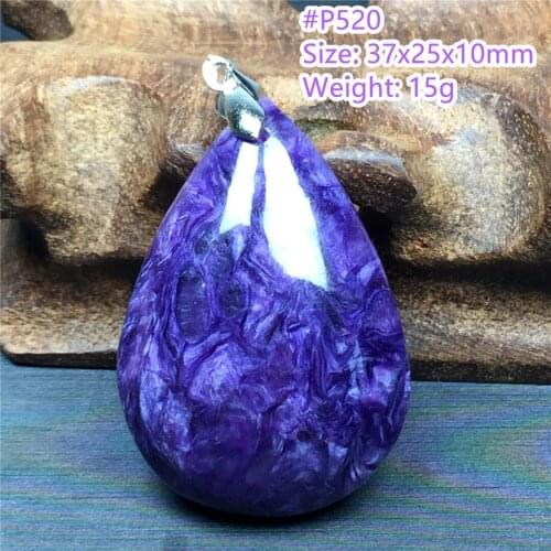 Top Natural Purple Charoite Stone Pendant Jewelry For Woman Lady Man Healing Gift Crystal 37x25x10mm Beads Silver Gemstone AAAAA
