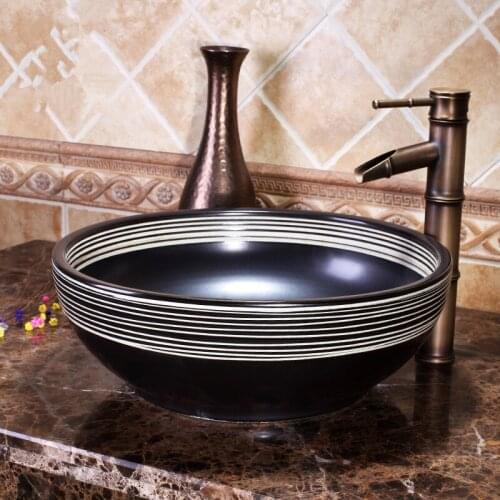 Bathroom Cloakroom Ceramic Counter Top Wash Basin Sink Washing basins wash art basin