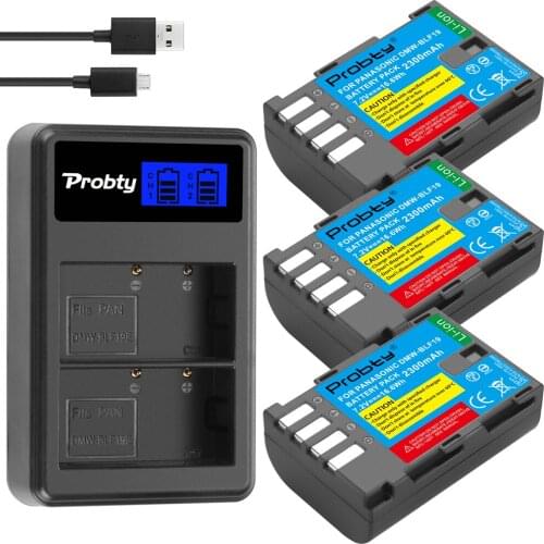 High quality 2 pieces 2300mAh DMW-BLF19 DMW BLF19 BLF19E DMW-BLF19e DMW-BLF19PP battery + LCD dual USB charger for Panasonic Lum