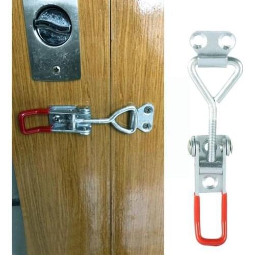 1 PCS 100 Kg 220 Lbs Capacity Pull Action Latch Metal Latch Cabinet Boxes Adjustable Catch Lever Cases Hasps Handle Toggle V3M3