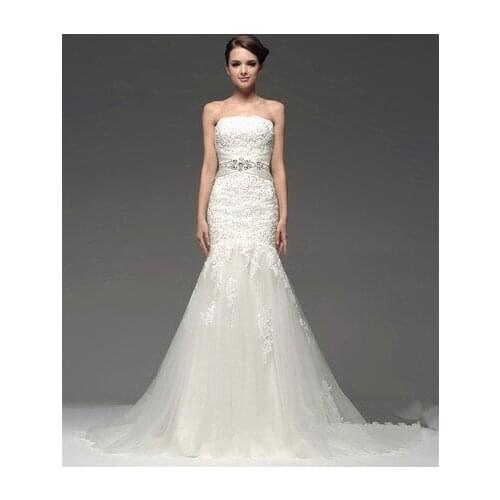 Bridal gown 2018 new fashion casamento romantic vestidos de novia crystal tulle long bridal gown mother of the bride dresses