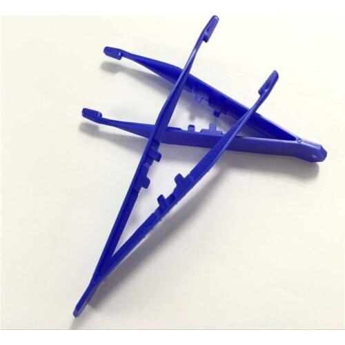 10/20pcs Disposable Plastic Tweezers Beads Medical Small Forceps Tools for DIY Jewelry Making