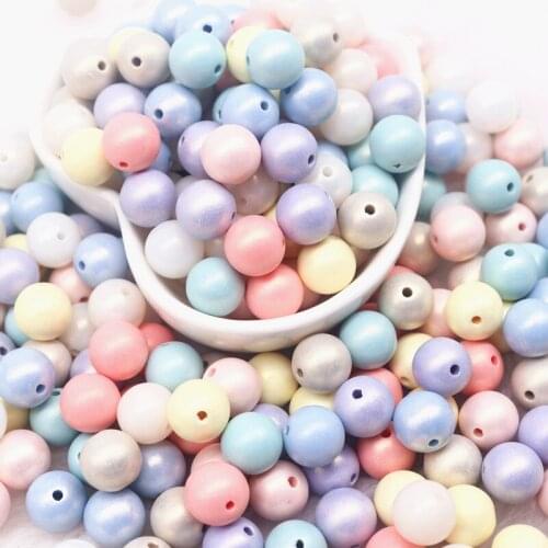 10mm ABS Imitation Round Pearls Beads with Holes DIY Bracelet Earrings Charms Sewing Beads Necklace Jewelry Making 10g
