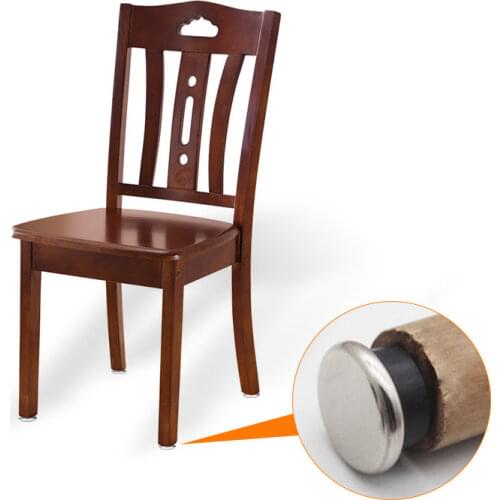 KK&FING 10 Pcs Chair Table Furniture Leg Bottom Feet Glides Skid Tile plastic Pad Floor Nail 40MM Non-slip Iron sheet Pad Nail