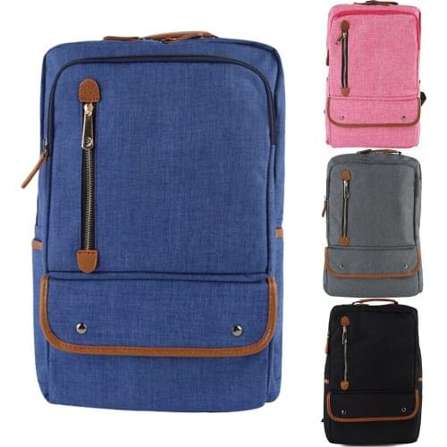 14 15 15.6 Inch Linen Waterproof Laptop Notebook Backpack Bags Case School Backpack for Travel Shopping Climbing Men Women
