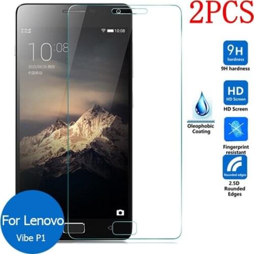 2PCS Original Tempered Glass For Lenovo vibe P1 Screen Protector protective film For Lenovo vibe P1 P1c72 P1c58 Glass