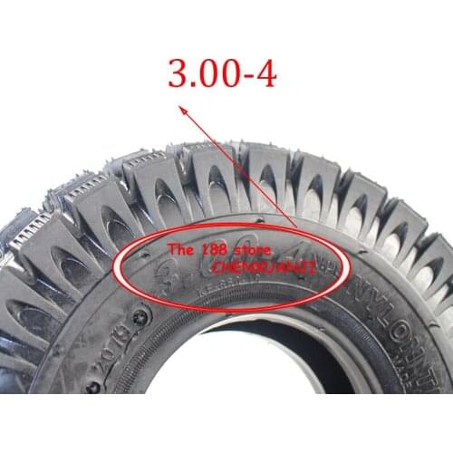 2019 hot sale 3.00-4 Scooter tyre with inner tube Mini ATV wheel tyre For Front Rear Wheel Tires Off Road pattern Wheel Tires