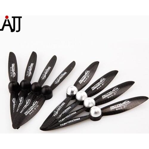 4pairs/bag Rctimer 5x4.5'' 5045 Self-locking Propeller Carbon Fiber CW CCW Props Black Color Pro SL5045