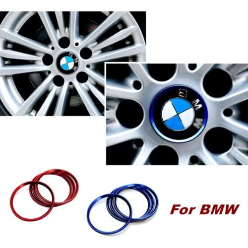 4pcs Aluminum Alloy Wheel Hub Cover Decorative Circle Car Styling For BMW Covers Trim Circle Ring 1 3 5 Z3 X1 X3 X5