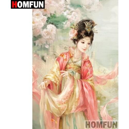 HOMFUN Full Square/Round Drill 5D DIY Diamond Painting "Cartoon girl" Embroidery Cross Stitch 5D Home Decor Gift A08094