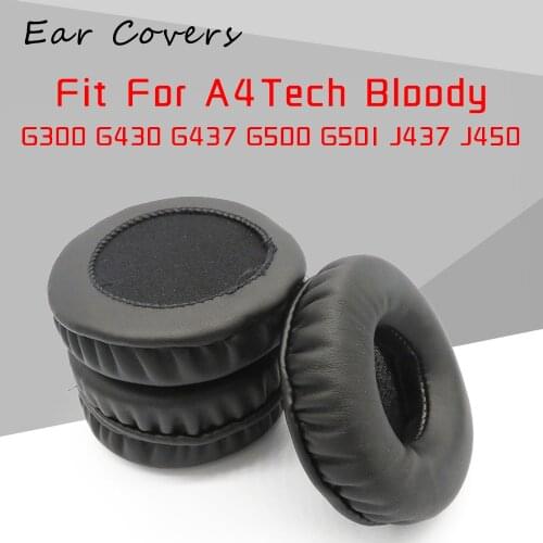 Ear Pads For Bloody J437 Headphone Earpads Replacement Headset Ear Pad PU Leather Sponge Foam
