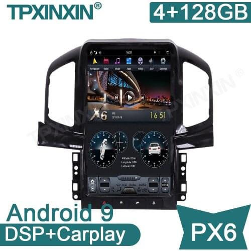 Android 9.0 4+128G PX6 For Chevrolet Captiva 2013-2017 Car GPS Navigation Stereo Head Unit Multimedia Player Auto Radio