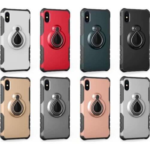 Finger Ring Case For Apple iPhone 5 5s 6 6s 7 8 Plus X 360 Degrees Rotation Ring Holder Magnetic Bracket Back Cover