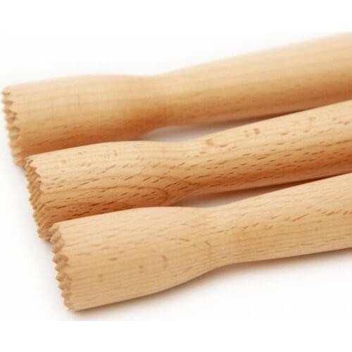 Beechwood Drink Muddler Wooden Masher Crusher Cocktail Damper Tool Ice Hammer