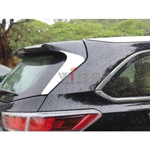 For Toyota Highlander Kluger 2014-2016 Chrome Rear Window Side Trim ABS Car-styling Accessories