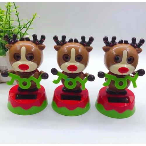 Hot Solar Powered Dancing Animal Swinging Animated Bobble Dancer Toy Car Decor Kids Toys Gift Car Decoration Gift Dropshipping