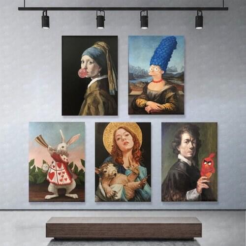 Funny People Picture Canvas Painting Nursery Modern Wall Art Nordic Picture Posters and Prints for Living Room Home Decoration