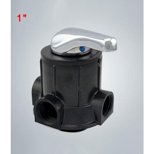 1" Female Manual backwash activated carbon filter valve ABS/PPO Multi-port Valve for Water Treatment System 6 tons F56F