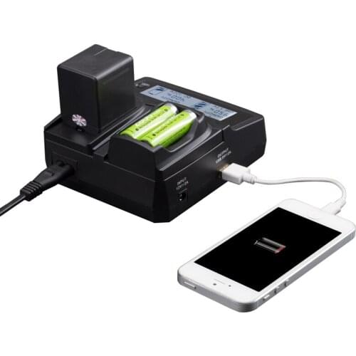 LVSUN Universal Phone+AA+Camera Car/AC NB6L NB-6L NB 6L 6LH NB-6LH NB6LH Charger Adapter For Canon IXUS 85/95/105/200/210/310