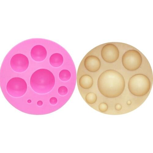 M0798 Round Dot Silicone Fondant Decor Kitchen Fondant Decoration Sugar Mold For Baking Cake Decorating Tools