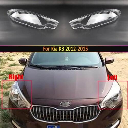 Headlamp Lens For Kia K3 2012 2013 2014 2015 Headlight Cover Car Replacement Auto Shell