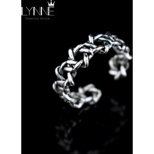 Wholesale Women Jewelry Antique Silver Plated Rings Open Resizable Vintage Stars Woven Rings Punk Style Girl&Lady Rings Gift