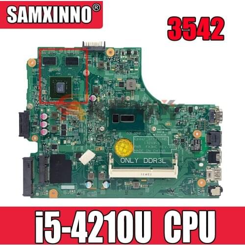 Original Laptop motherboard For DELL Inspiron 3542 i5-4210U Mainboard CN-066KRV 066KRV 13269-1 SR1EF N16V-GM-B1 DDR3