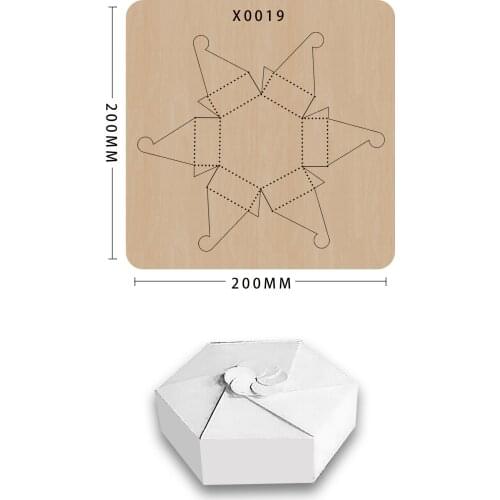 Gift Box Wooden Cutting Die Making Decor Supplies Dies Template Suitable For Common Die-cutting Machines In The Market