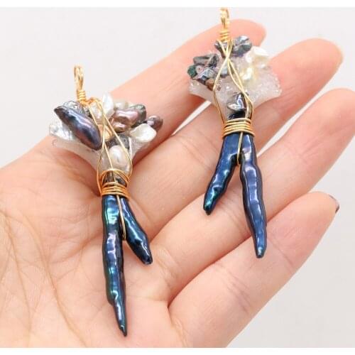 New Style Pendant Natural Freshwater Pearl Irregular Winding Stone For Jewelry Making DIY Necklace Bracelet Accessory