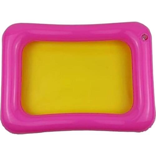 Portable Inflatable Sand Tray Tray Castle Mobile Table Moldable Play Sand Tray Sand Tray Lid Random Color65x45cm