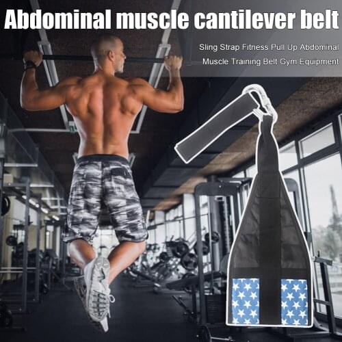 Practical Sling Straps Abdominal Heavy Duty Muscle Training Home Gym Pull Up Belt Portable Fitness Workouts Equipment