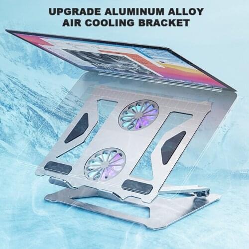 Adjustable Laptop Stand Foldable Support Base Double Layer Storage Aluminum Alloy Notebook Stand Holder Cooling Bracket New