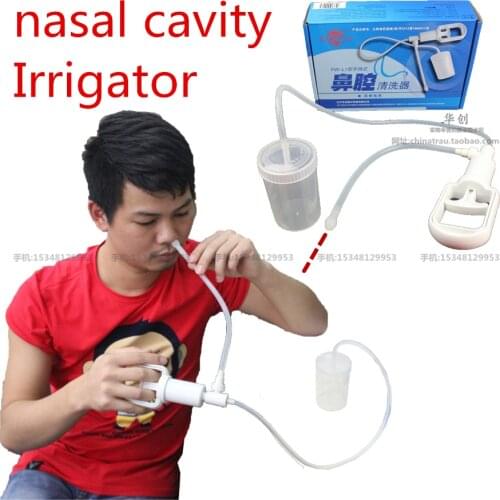 Hand-held Nasal Cavity Washer cleaner Hospital Nasal Irrigator Nose Cleaning Care Medical Supplies Silica Gel Connecting pipe