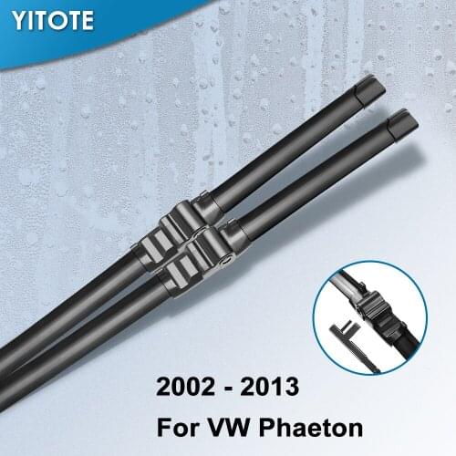 YITOTE Wiper Blades for Volkswagen VW Phaeton Fit Side Pin Arms 2002 2003 2004 2005 2006 2007 2008 2009 2010 2011 2012 2013