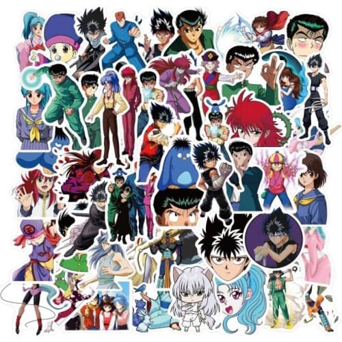 10/30/50Pcs Japan Anime Yuyu Hakusho Skateboard Travel Suitcase Phone Laptop Luggage Stickers DIY Kids Girl Toys
