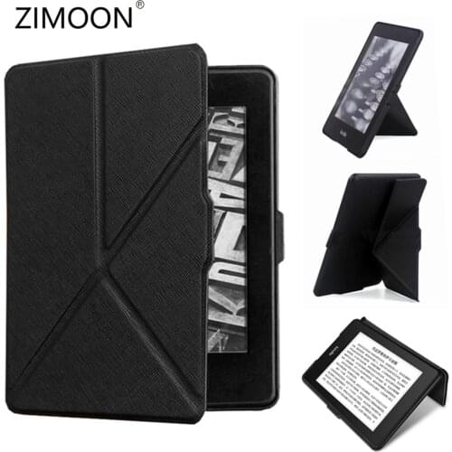 Kindle Paperwhite 2 3 Foldable Case PU Leather Smart Cover for Amazon Paperwhite DP75SDI with Stander Holder E-book Shell
