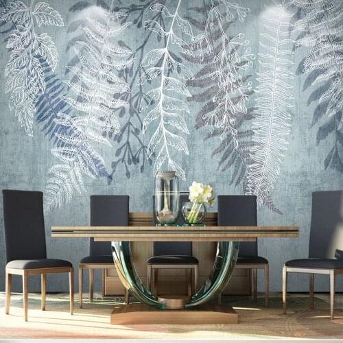 Modern 3D Tropical Plant Leaves Photo Wallpaper Living Room TV Sofa Bedroom Restaurant Cafe Background Wall Painting Art Murals