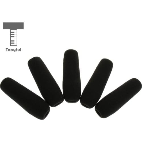 Tooyful Practical 5 Pieces Microphone Foam Covers Windshields Mic Parts for Outdoor Interview Press Conference Accessory