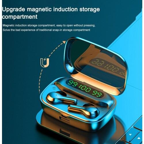 True Bluetooth Wireless TWS Earphones Handsfree Sports Headset with Charging Box For Mobile Phone Bluetooth Earbuds