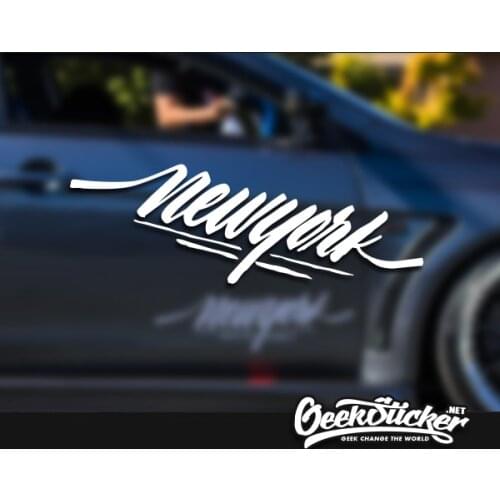 Newyork Waterproof Auto Car Front Window Windshield Decal reflective Sticker For Mazda Toyota BMW VW Honda audi Car Styling