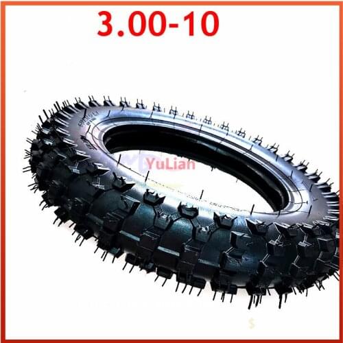 High quality 3.00-10 inch Tube Tyre Non-slip Motocross Racing Motorcycle Dirt Pit Bike Atomik SSR SDG GY6 Scooter