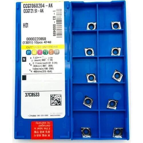 CCGT060204 CCGT060202 CCGT060208 AK H01 high quality 100% aluminum cutting tool for outer circle aluminum alloy CNC lathe